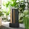 Glitzhome® 38.25" Modern LED Textured Surface Outdoor Floor Fountain